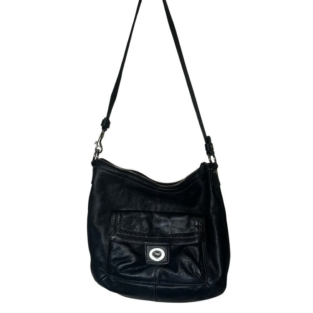 Vintage COACH Penelope Woman's Black Pebbled Genuine Leather